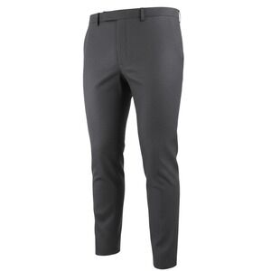 Axist Mens 34x30 Dress Pants Polyester Rayon Black Flat Front Slacks Business